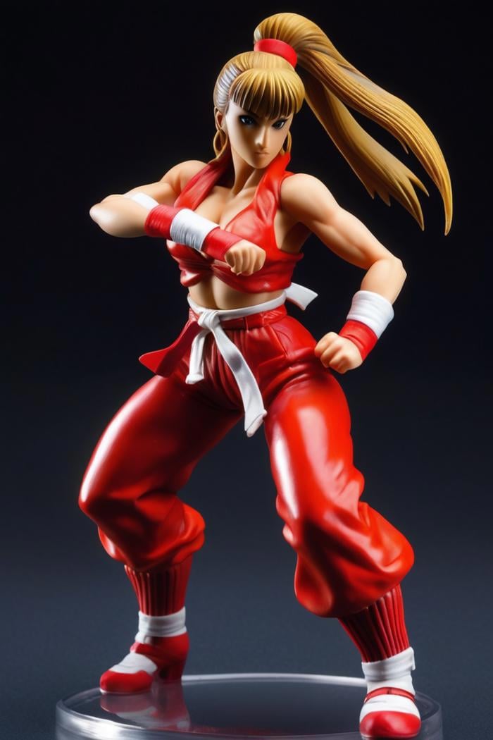 plastic action figure of Mai Shiranui from Fatal Fury