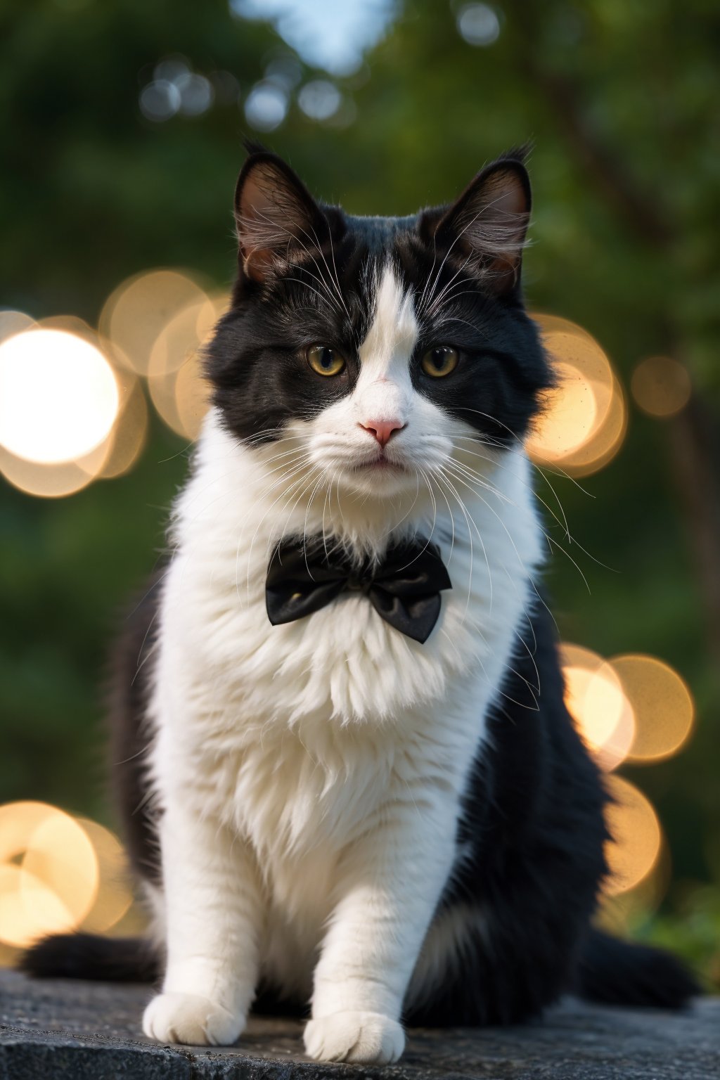 best quality, 8K, HDR, highres, bokeh, Photography, (photorealistic:1.4), masterpiece, intricate details, 1cat,tuxedo cat, <lora:YG极致真实宠物:0.75>,