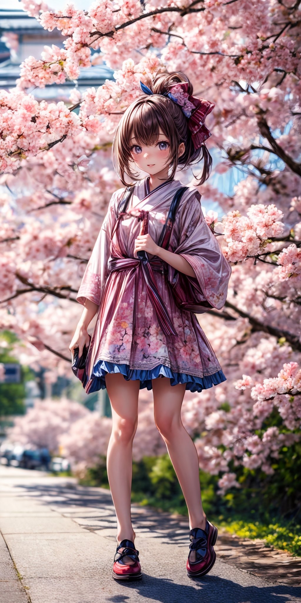 (masterpiece,ultra-detailed,best quality,8K,illustration,shaved:1.2),(petite girl:1.2) <lora:add_detail:1.5>,   kimono,<lora:cherry blossom:0.8> cherry blossom