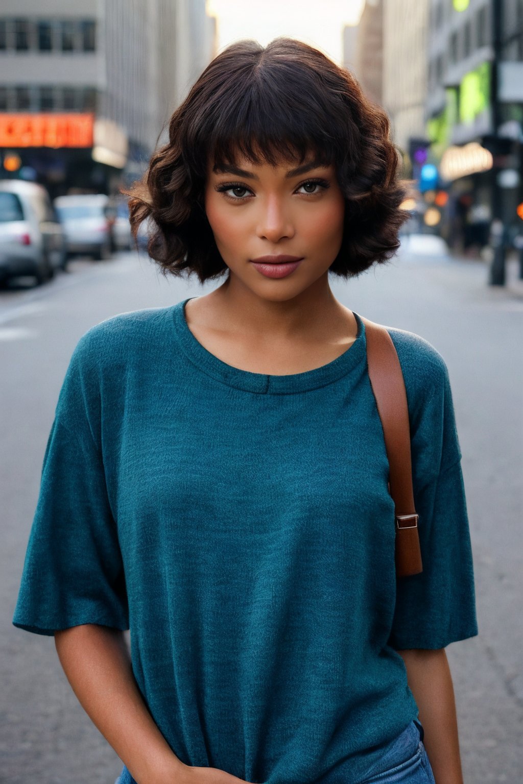 <lora:Lola_Morena_TS_Lora:0.85>, photo of l0l4m, 1girl, upper body, posing, vintage photo, winter clothes, Century Camera Co. Studio, 160mm f/8, 1/10s, ISO 25, film grain, on Broadway street, night, happy, epiCRealism, epiCPhoto 