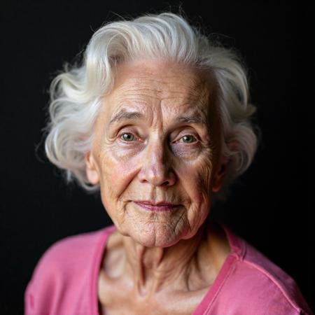 <lora:FLUX_Polyhedron_all_Kohya_ss-000001:1> RAW photo, a candid full body portrait of a beautiful 70 year old woman, wrinkled face, (pink summer dress), 8k uhd, dslr, soft lighting, high quality, film grain, Fujifilm XT3(pointy chin:1.5), (no cleft chin), (no chin dimple), (no rabbit teeth)small chin, (no freckles:0.5), perfect eyes, glowing irises, ((even eyes)), ((even pupils)), round iris, detailed pupils, light reflections, visible cornea, blood vessels, (wet skin:1.1), (sweat:1.1), white winter skin, wax skin, marble skin, pale skin, clear skin, [[skin blemishes]], skin pores, blush, flushed cheeks, [[[[[moles]]]]], wrinkles, [[[[vitiligo spots]]]], [[whiteheads]], [[[blackheads]]], [pimples], perfect hands, shiny bright eyes, centered pupils, blood vessels in sclera, detailed skin, [[oiled shiny skin]], beauty spots, skin fuzz, shine from within, hands off face, nipples, not asian 