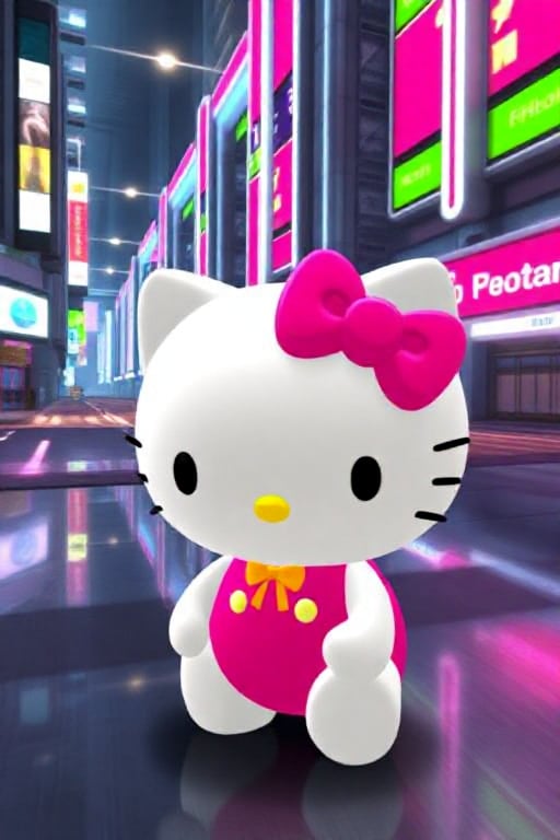 no anti aliasing, pixelated,noise, low resolution textures , low poly,  hello kitty,  playstation 2 screenshot, ps2 style <lora:ps2-style:0.9>