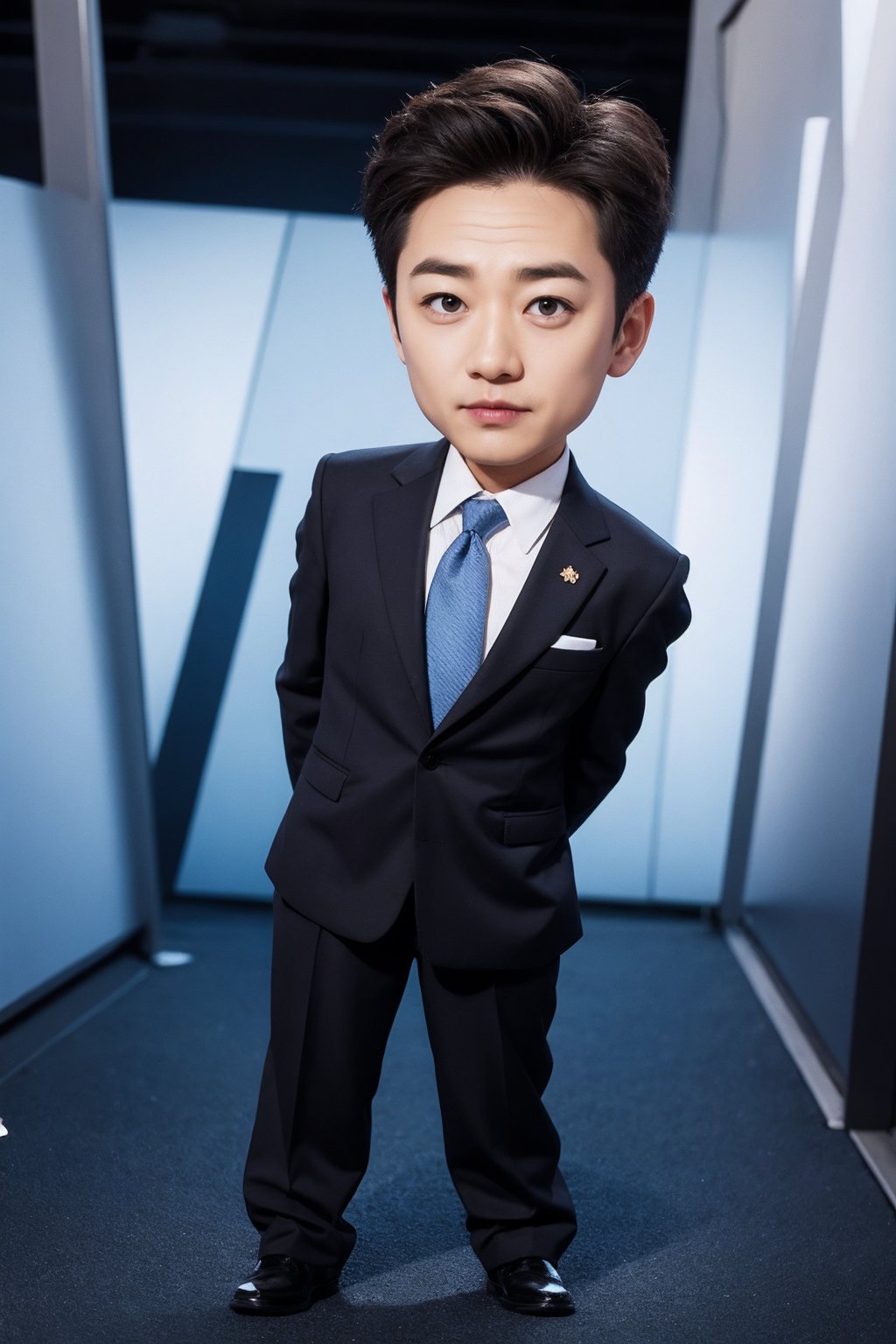 1man,chibi,suit,