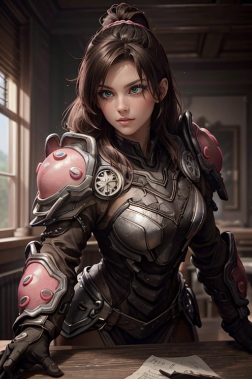 <lora:HXarmour_070:0.8>,MOUNTAIN,Sexy pose,, hxarmour,1girl,(pink armour:1.3),, ultra-detailed,extremely delicate and beautiful,(by exquisite colors block),masterpiece,best quality,unreal engine 5 rendering,movie light,movie lens,movie special effects,detailed details,HDR,UHD,8K,CG wallpaper,