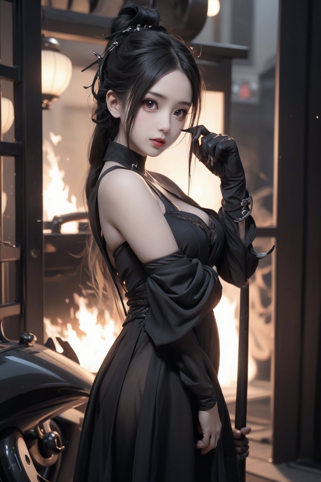 Cyberpunk vampire,mischievous,cute,fun,goth,gothic,neogoth,Metal Body,