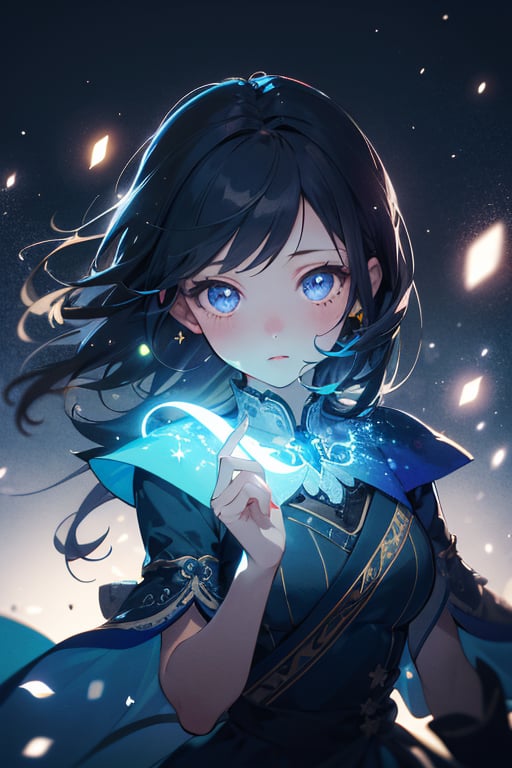 masterpiece, best quality, high resolution, intricate details, illustration, super detailed, cute, detail, high contrast, glow, sparkle, grain, light and shadow, masterpiece, high quality, high quality, one girl, wind magic, <lora:幻想世界魔法特效_V1.0:0.5>, 