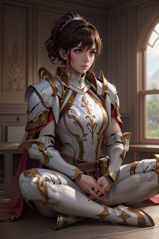 <lora:HXarmour_040a:0.9>,mountain,(Sitting with hands around ankles:1.2),, hxarmour,1girl,(purple armour:1.3),, ultra-detailed,extremely delicate and beautiful,(by exquisite colors block),masterpiece,best quality,unreal engine 5 rendering,movie light,movie lens,movie special effects,detailed details,HDR,UHD,8K,CG wallpaper,