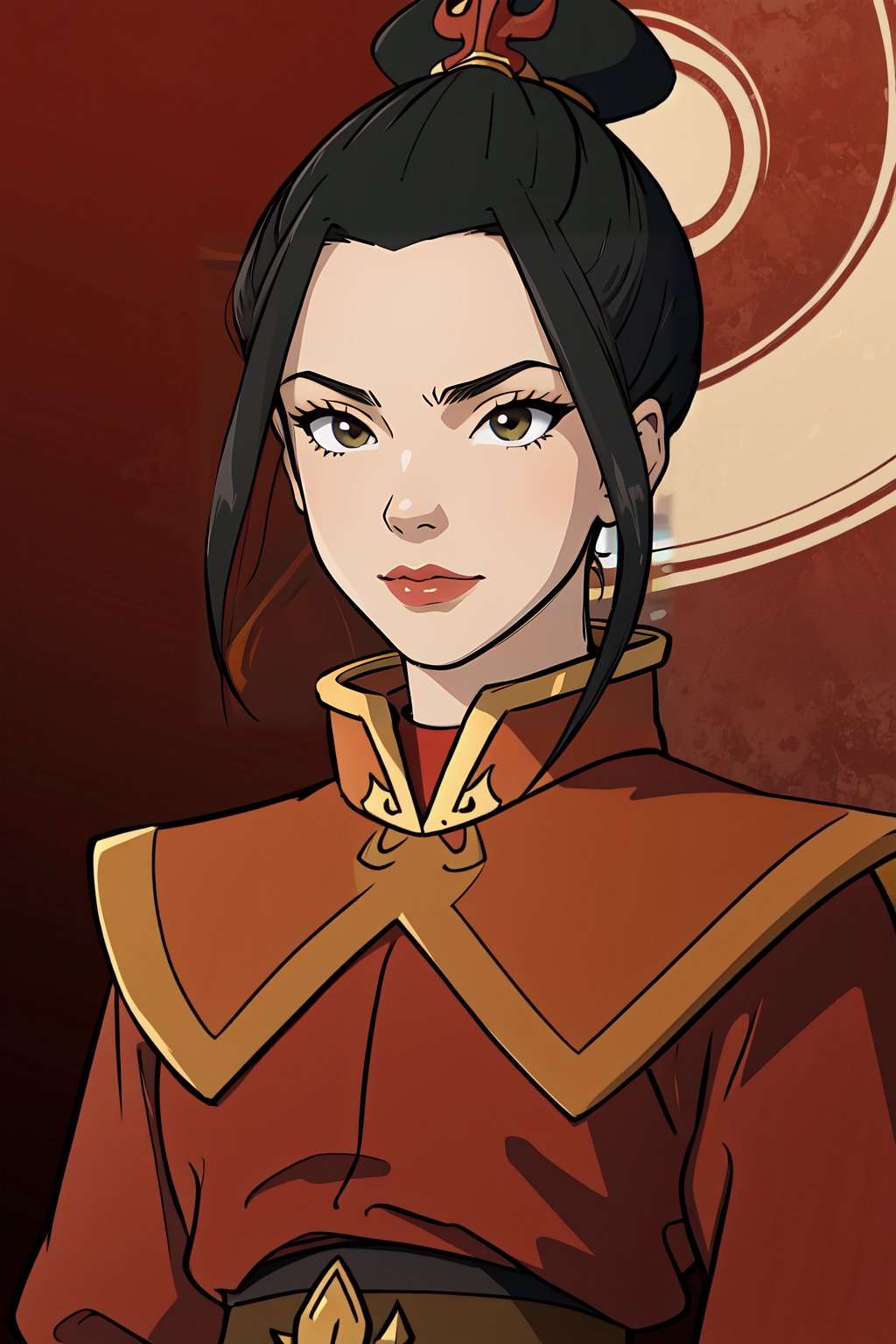 (masterpiece, best quality),  intricate details, <lora:Azula:0.8> Azula, 