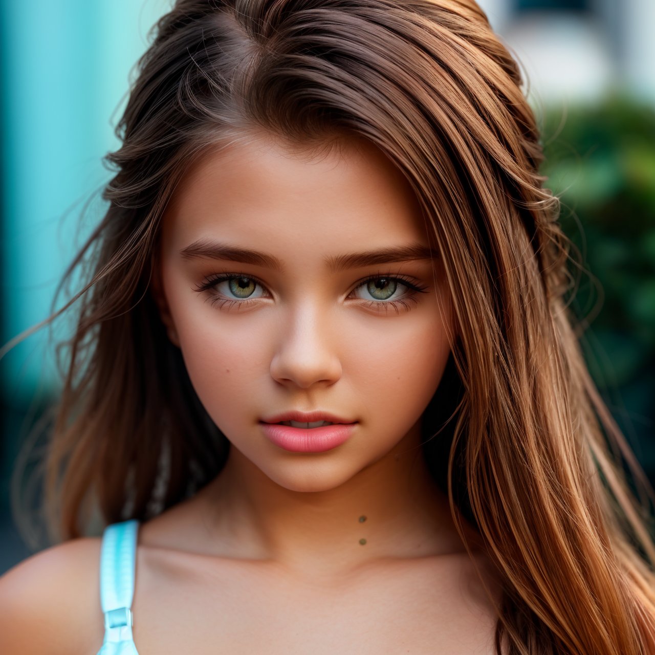 best quality, extra resolution, view from above, close up of calm (AIDA_LoRA_AngelPo:1.1) <lora:AIDA_LoRA_AngelPo:0.78> in a light cyan dress on the street, little girl, pretty face, open mouth, dramatic, hyper realistic, studio photo, studio photo, kkw-ph1, hdr, f1.7, getty images, (colorful:1.1)