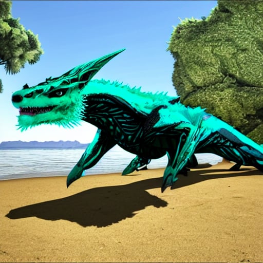 blue Managarmr dino, dragon,managarmr<lora:EMS-370182-EMS:1.000000>