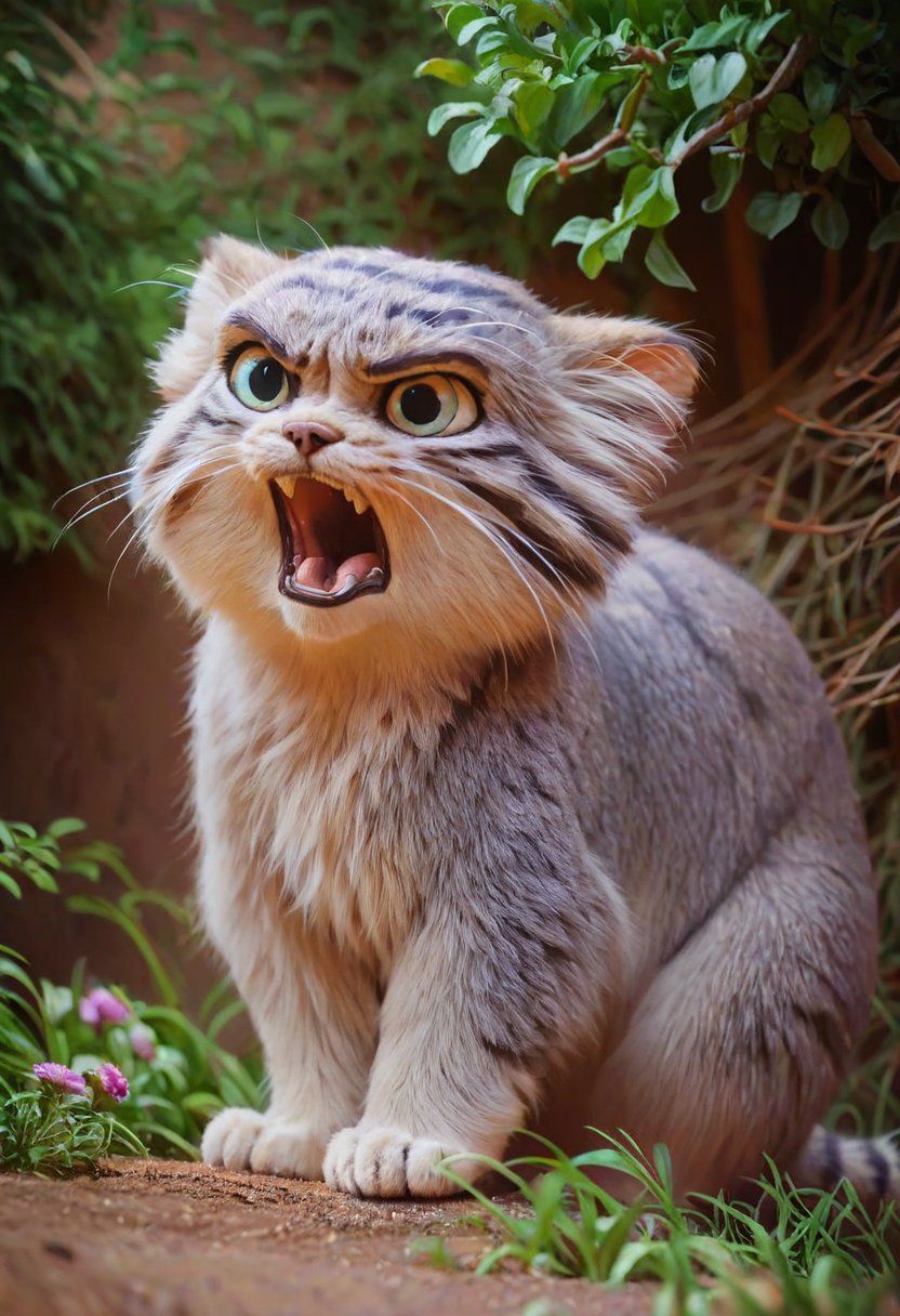 manul,(kitten:1.2),prairie,grey fur,angry,open mouth, <lora:新的兔狲:0.8>  <lora:add-detail-xl:0.5>, score_9, score_8_up, score_7_up, score_6_up, score_5_up, score_4_up,zPDXL