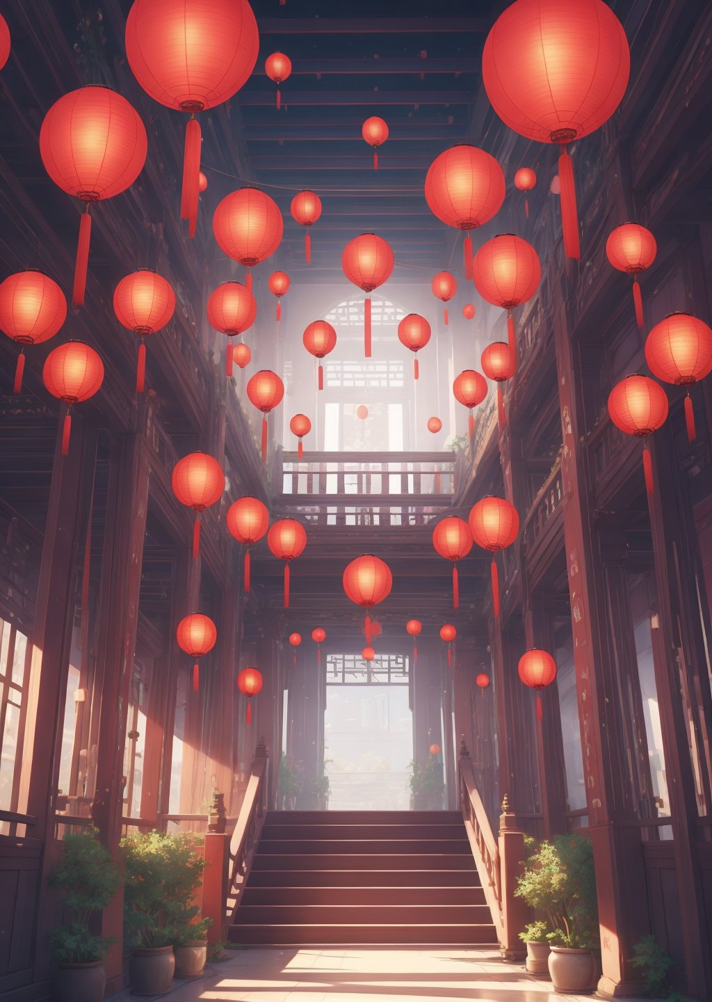 architecture,lantern/lamp,corridor,XNDJ 