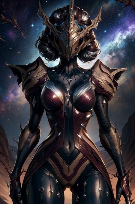 khora,solo,cowboyshot,medium breasts,cameltoe,space ship,stars,thorns,helmet,(insanely detailed, beautiful detailed face, beautiful detailed eyes, masterpiece, best quality),<lora:khora-10WFv8:0.8>,