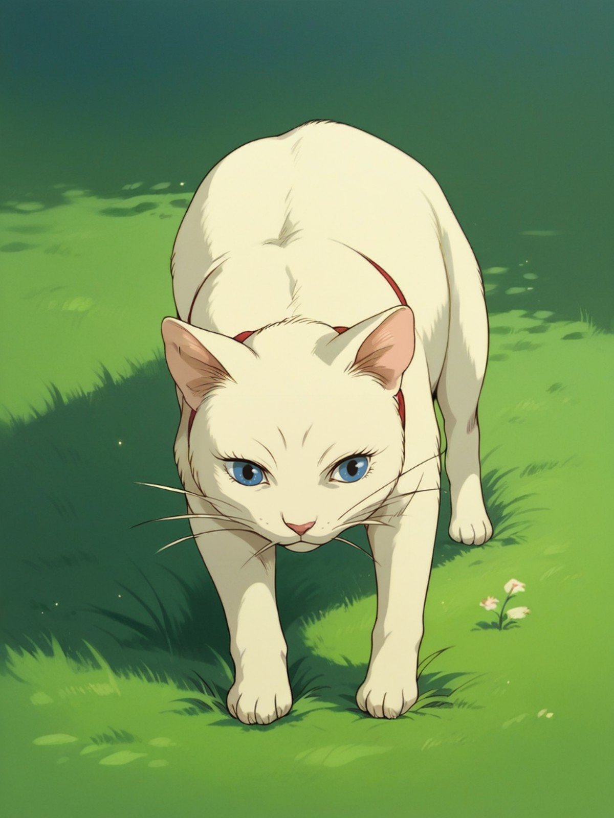 score_9, score_8_up, score_7_up, score_6_up, score_5_up,   <lora:Ghibli2XLP:1> ghibli, solo, feral, cat