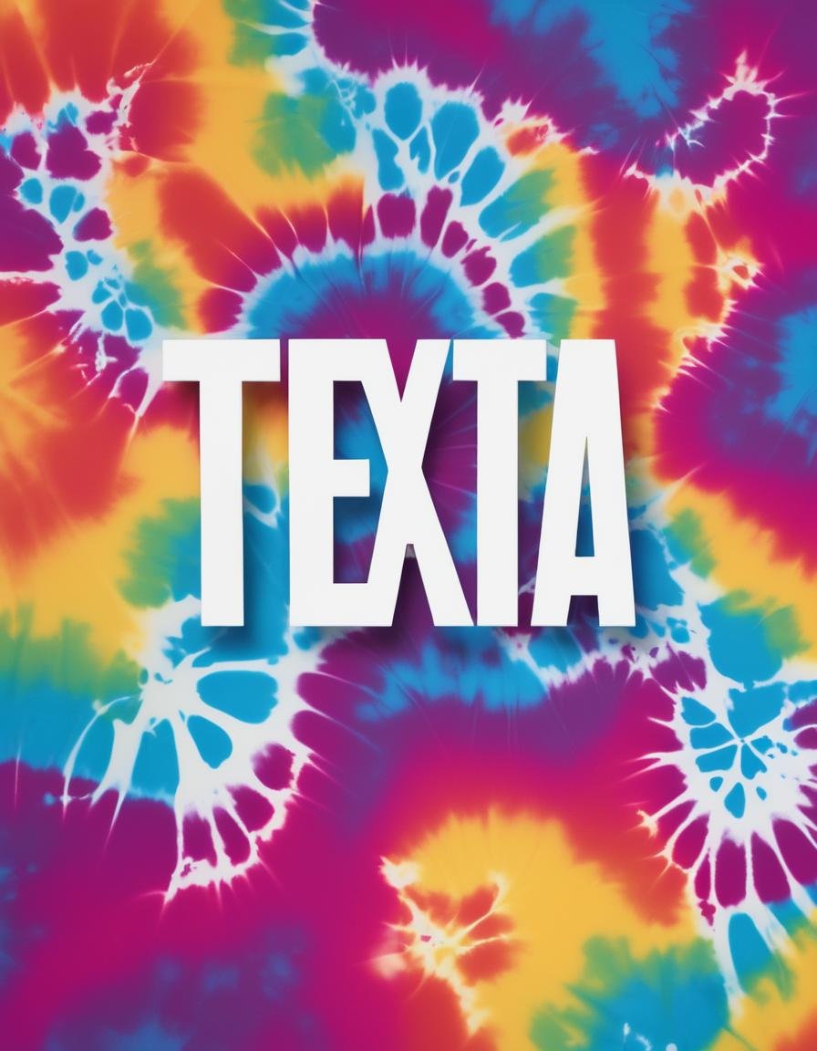 texta logo, White tie_dye background