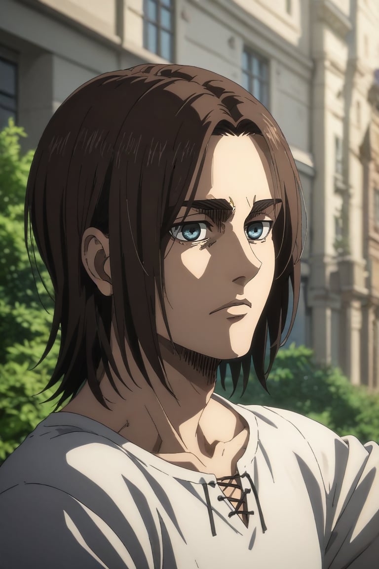 score_9, score_8_up, score_7_up, source_anime, rating_safe, , anime screencap, , , , , 1boy, solo, male focus, <lora:eren_yeager_s4_pony:0.96>, eren_yeager_s4, brown hair, blue eyes, medium hair, upper body, hill, dark, stretching, :o, ,, <lora:sdxl_lightning_8step_lora:1>