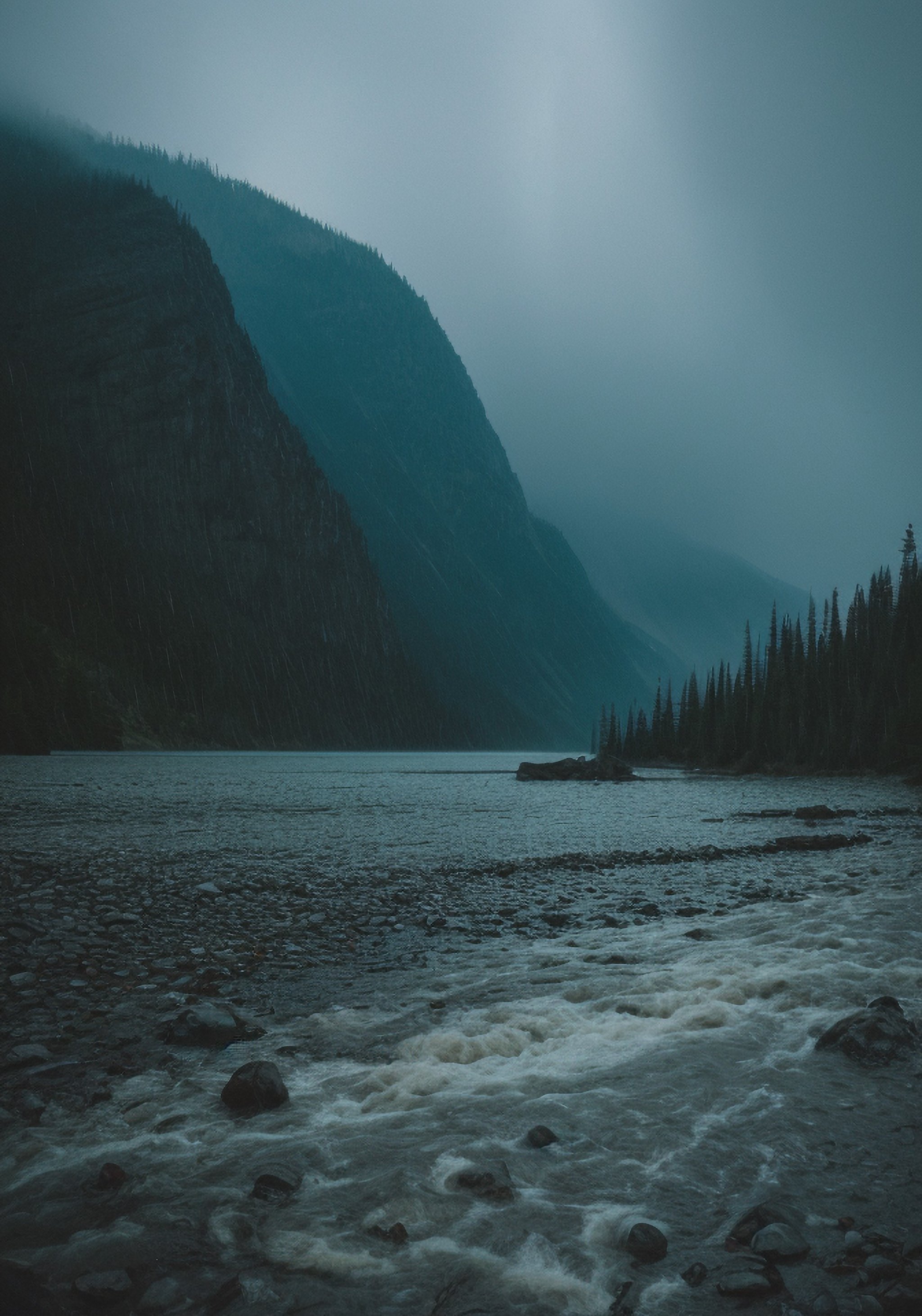 (Jasper mountains, fryatt valley), Full 4D, Storm, [[lightning]], rain, rain on lens Rain drops hitting water,  real water movement Sharp picture details, Shallow depth of field,  (Full depth of background), Intricate microscopic details.....Dark, Volumetric cinematic lighting<lora:epi_noiseoffset2:0.25>. >Cinematic NSFW Masterpiece, Mirrorless Kodak Motion Picture Film Style <lora:Kodak Motion Picture Film:0.25>.  Ambient light, Bloom, Canon EOS R6, Nokton 70mm f1.1, [Strong shapes composition], Cinestill 800T, Vignette, award winning quality