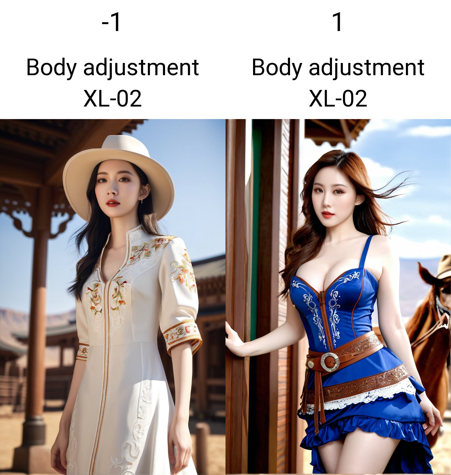 (masterpiece, best quality:1.4),finely detailed,1girl,solo,pale skin,standing,asian,(cowboy_shot:1.3), <lora:Body adjustment XL-02:-1>,dress