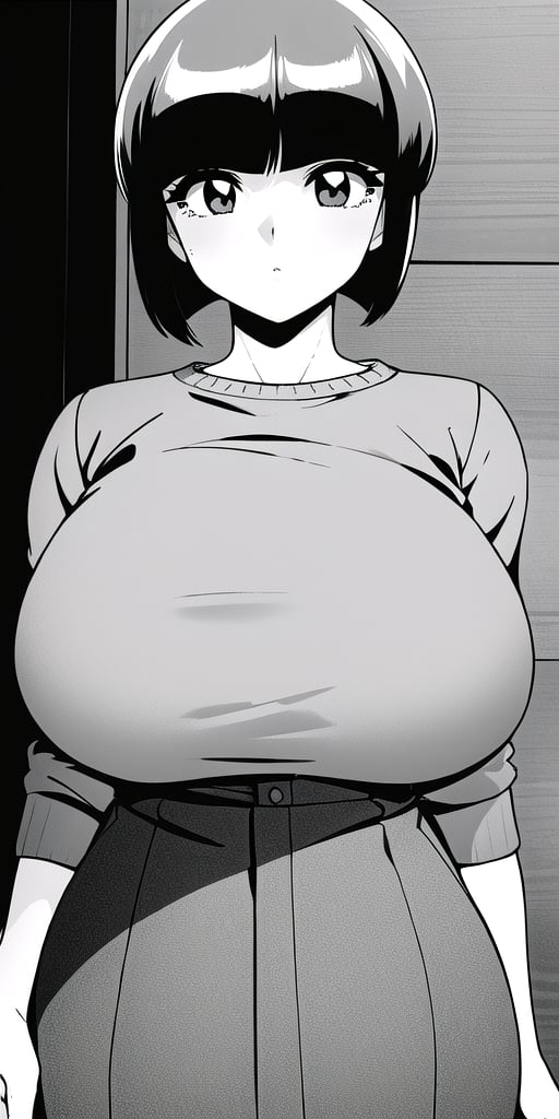 <lora:TendouNabikiV3:0.85> tendounabiki, huge_breasts, standing, solo, sweater, masterpiece, best quality, detailed face, detailed eyes, highres,