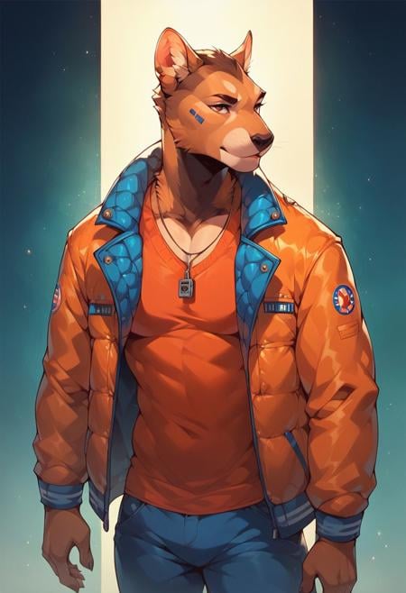 score_9, score_8_up, score_7_up, score_6_up, buff furry space cadet, sexy, jacket