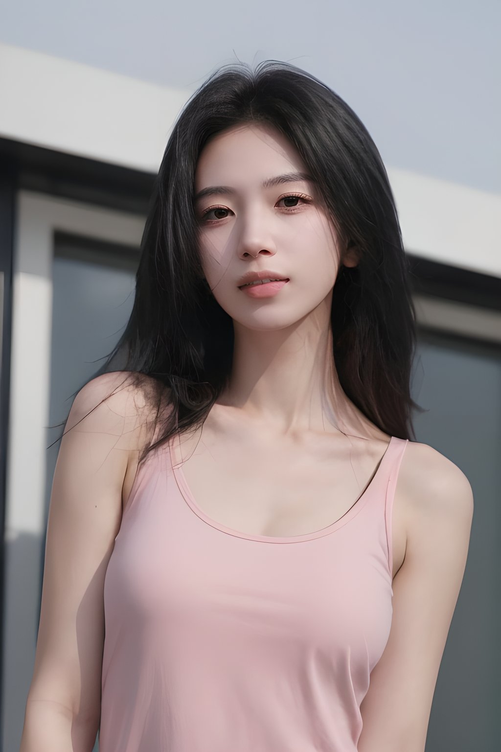 <lora:0830_05:0.7>,pink tank_top,, 1girl,realistic,masterpiece, best quality, photorealistic, HDR,detail