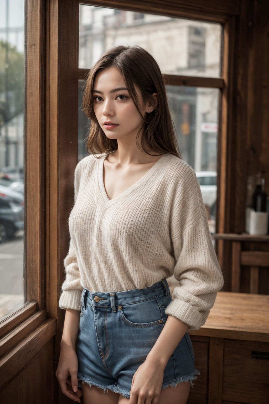 masterpiece,best quality,(photorealistic:1.4),HDR,absurdres,Professional,RAW photo,1girl,  Ramie - A natural fiber with properties similar to linen, but less common in clothing,<lora:more_details:0.3>,