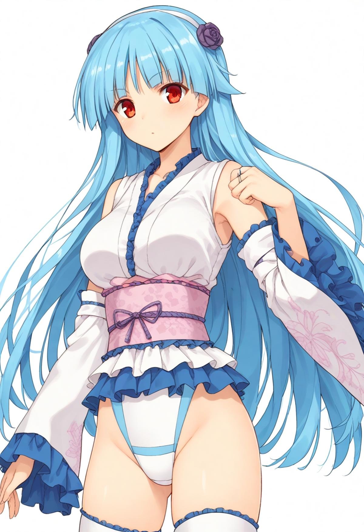 <lora:yuki_onna_XL-bf16-pony-v1:1> 1girl, yuki onna \(ring dream\), BREAK score_9, score_8_up, score_7_up, BREAK   <lora:HyLper-Accelerate-PAseer:1>,source_anime, best quality, masterpiece, uncensored,(clear eyes:1.2),(4 finger:0.5),zPDXLpg