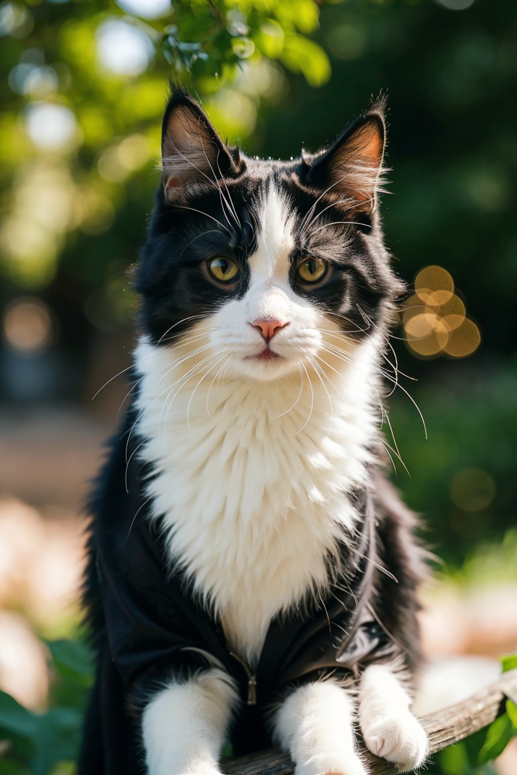 best quality, 8K, HDR, highres, bokeh, Photography, (photorealistic:1.4), masterpiece, intricate details, 1cat,tuxedo cat, <lora:YG极致真实宠物:0.75>,