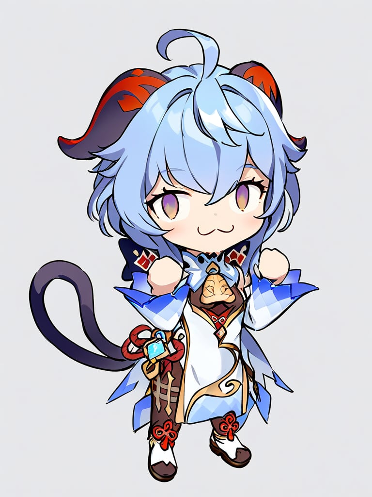 <lora:xl_neco-arc(kohaku_delta)-000005:1>,neco-arc,slit eyes,1girl,solo,cat ears,cat tail,chibi,:3,full body,ganyu \(genshin impact\),, masterpiece, best quality,