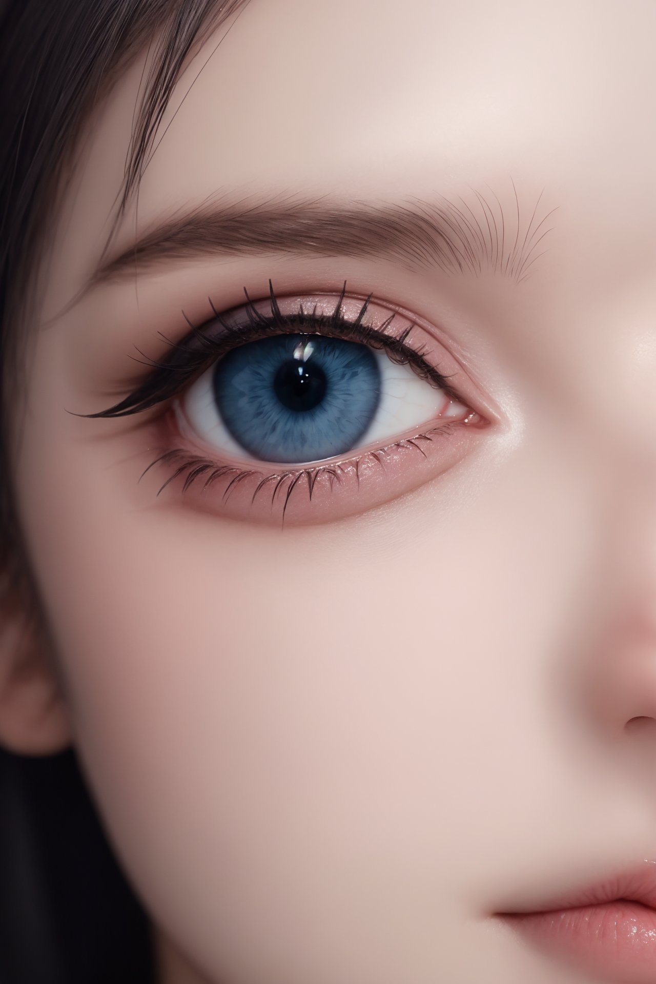 close-up,blue eye focus, realistic <lora:eye:0.8>