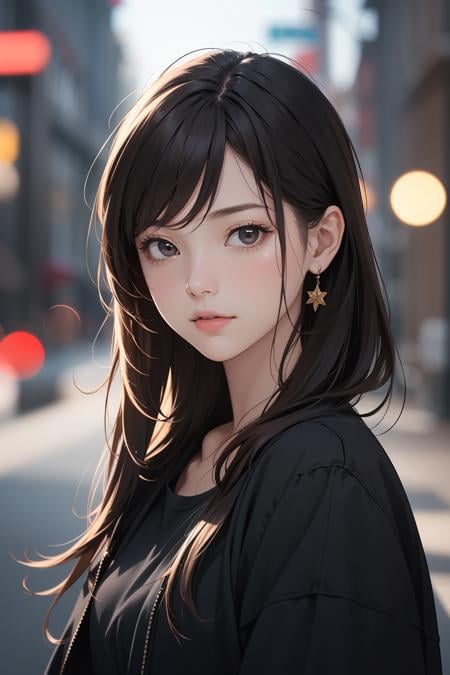 1girl, upper body, (masterpiece, best quality), RAW photo, 16k wallpaper, extremely detailed CG, amazing, ultra detailed, hyperrealistic, official art, High quality texture, incredibly absurdres, highres, 18 years old, cute girl, beautiful face, detailed dark brown eyes, epiCPhoto