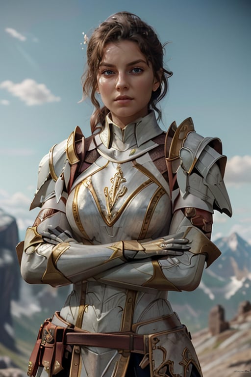 <lora:HXarmour_040a:0.9>,mountain,Crossed arms,, hxarmour,1girl,(gray armour:1.3),, ultra-detailed,extremely delicate and beautiful,(by exquisite colors block),masterpiece,best quality,unreal engine 5 rendering,movie light,movie lens,movie special effects,detailed details,HDR,UHD,8K,CG wallpaper,