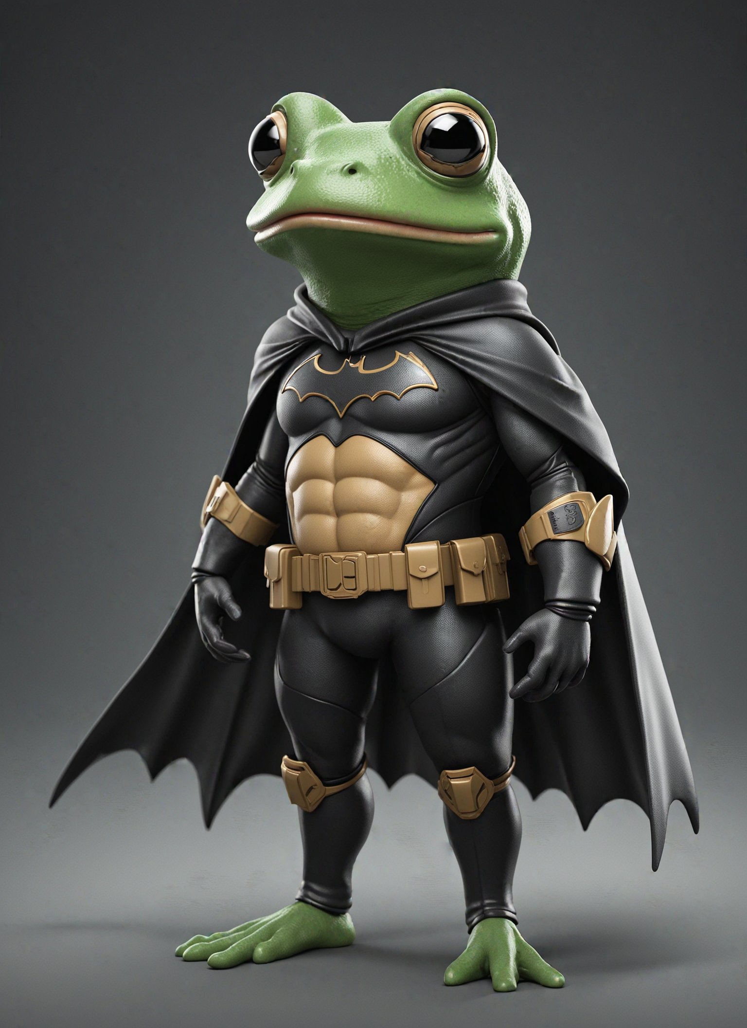 Coqui frog in batman uniform, 8k