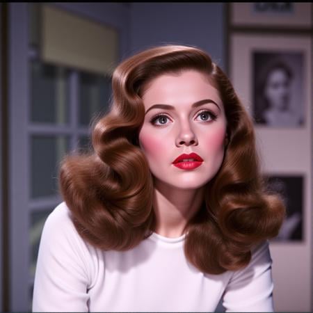 <lora:Technicolor style v1:1> <lora:hand v1:0.5> In Technicolor style, <lora:skin texture style v1:0.5>In the 1950's a woman with a red lipstick and a white shirt, 1girl, solo, long hair, brown hair, black hair, closed mouth, blurry, lips, makeup, lipstick, portrait, realistic, red lips, vivid color, cinematic look, film look, filmic, contrast, detailed, high quality, sharp image, film color, Kodak, Motion Picture, Film style, different color, vivid color, different people, different look, different style, 35MM Film, 16MM Film, Photographic film, artistic style, cinematic style, film granularity, film noise, image noise, artistic effect, Fujicolor, Fuji film, Analog photography, movie style, movie still, Film grain overlay, Film Grain style, Technicolor style, blurry background, traditional media, curly hair, photorealistic