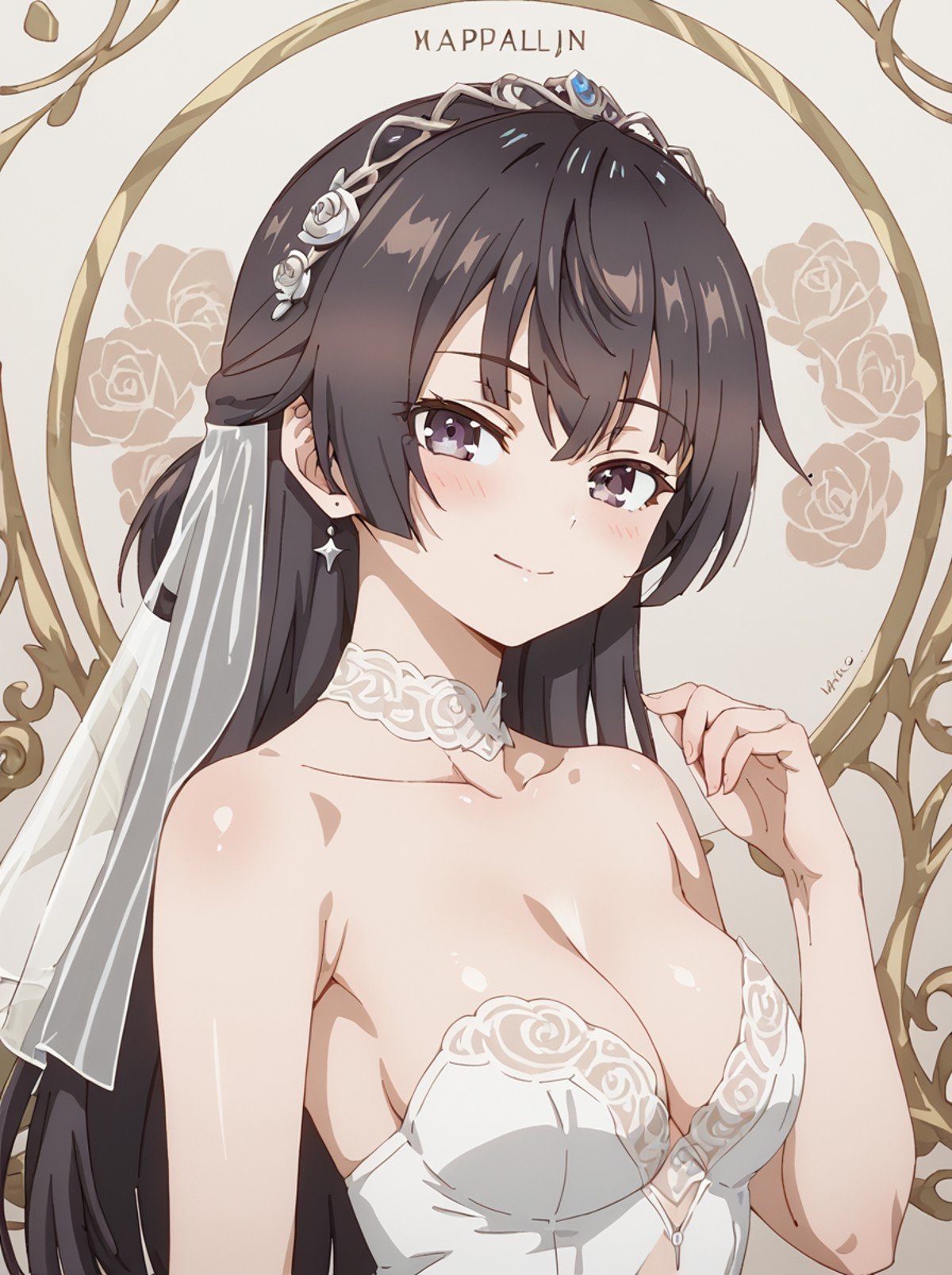 score 9, score 8 up, score 7 up, detailed background, shiny skin,<lora:yuki.pony:1>,yuki,wedding dress,, sexually suggestive, seductive, sexually aroused,