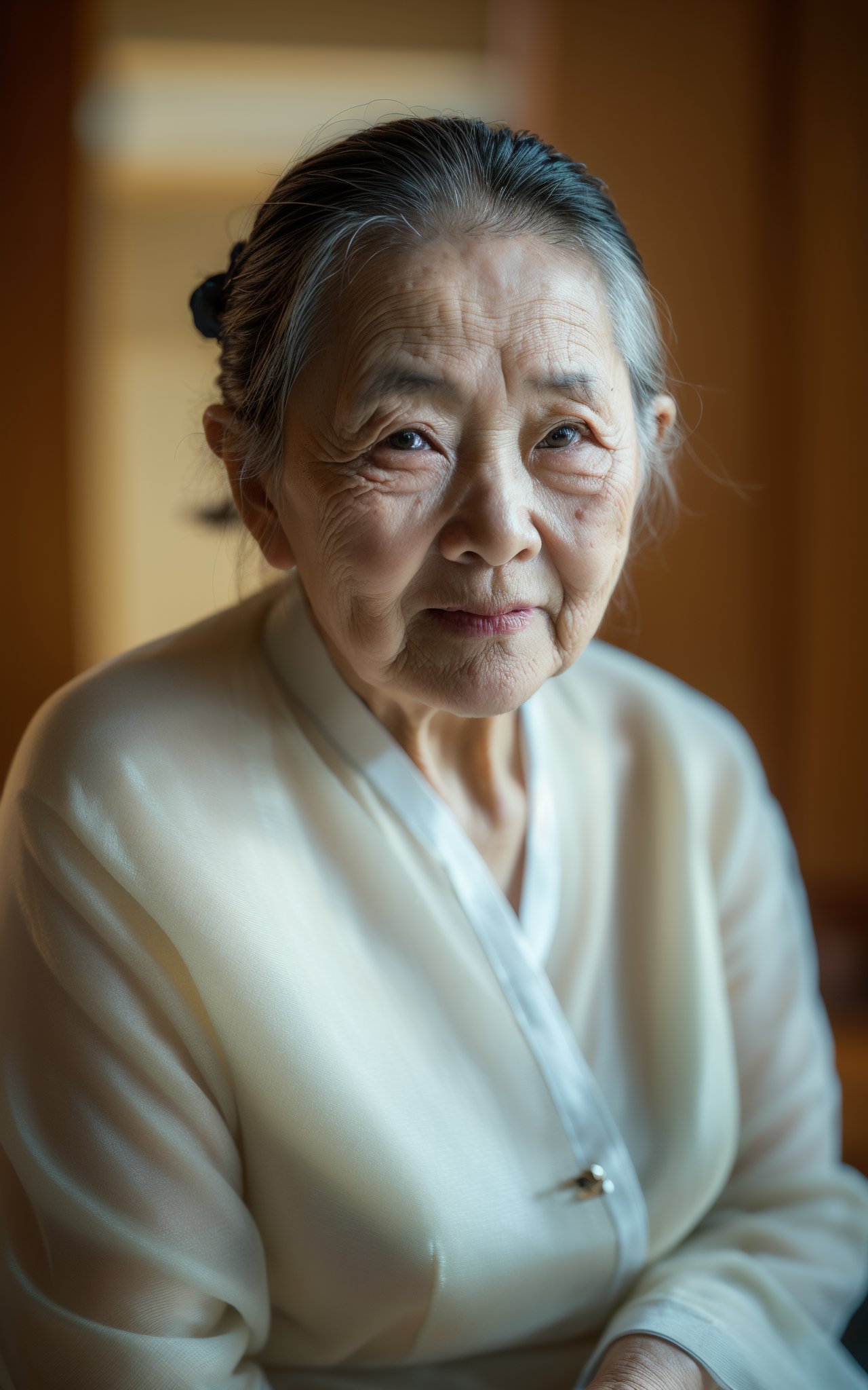 (natural colors, correct white balance, color correction, dehaze,clarity),RAW photo,full sharp,wallpapper 8k uhd,dslr,soft lighting,high quality,an old asian woman,90 years old,,