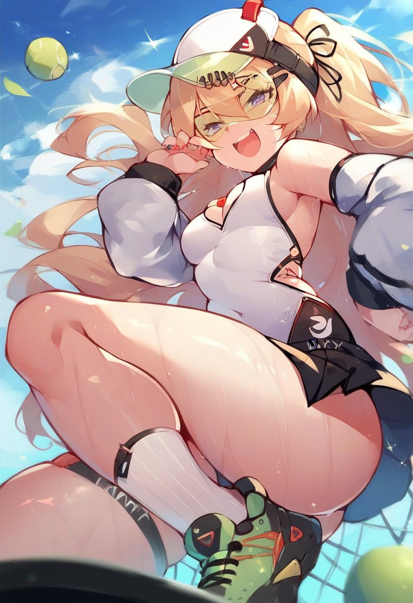 <lora:Bache_from_Azur_Lane:1> bache tenis version, score_9, score_8_up, score_7_up, score_6_up, score_5_up, score_4_up, hd, (ultra hd quality details), 8K, 2d illustration