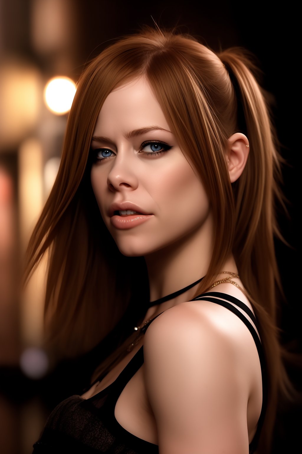 photo r3al,((photorealistic)), Professional photo, highly detailed RAW color Photo of beautiful young sexy girl avril lavigne,beautiful blue eyes, long hair,(Highest Quality: 1.4), (Super Detailed), (Best Quality:1.4), (Ultra-detailed), Extremely high resolution,intimate, cinematic, high contrast, sharpness, great sharpness, extra resolution, best quality, (Ultra-detailed), evening, Extremely high resolution, 8K, HDR, UHD, Masterpiece, Hyaperrealistic, high definition, insanely detailed, highest quality, photo-realistic,AvrilLavigneBB,REALISTIC<lora:EMS-346190-EMS:0.800000>