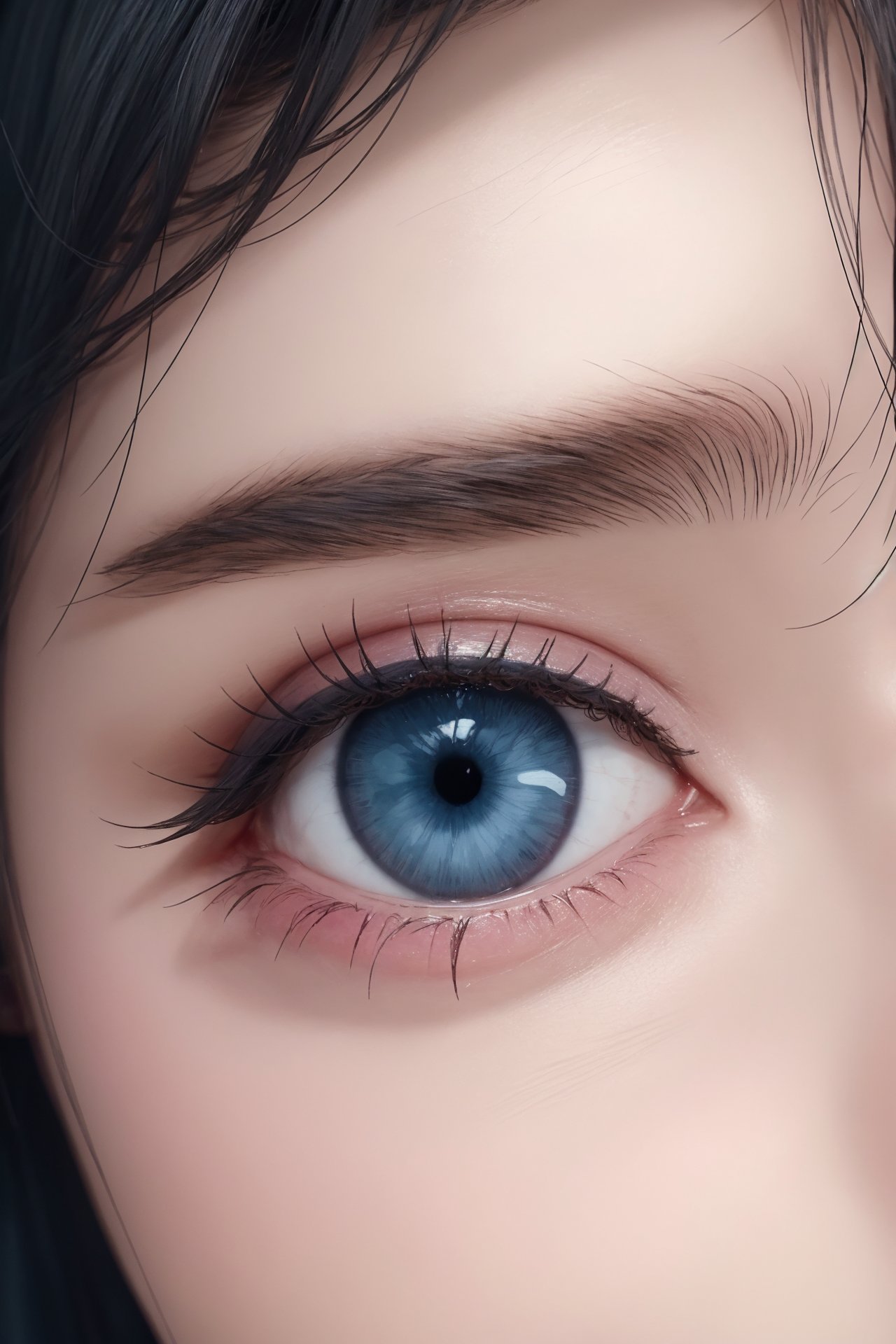 close-up,blue eye focus, realistic <lora:eye:0.8>