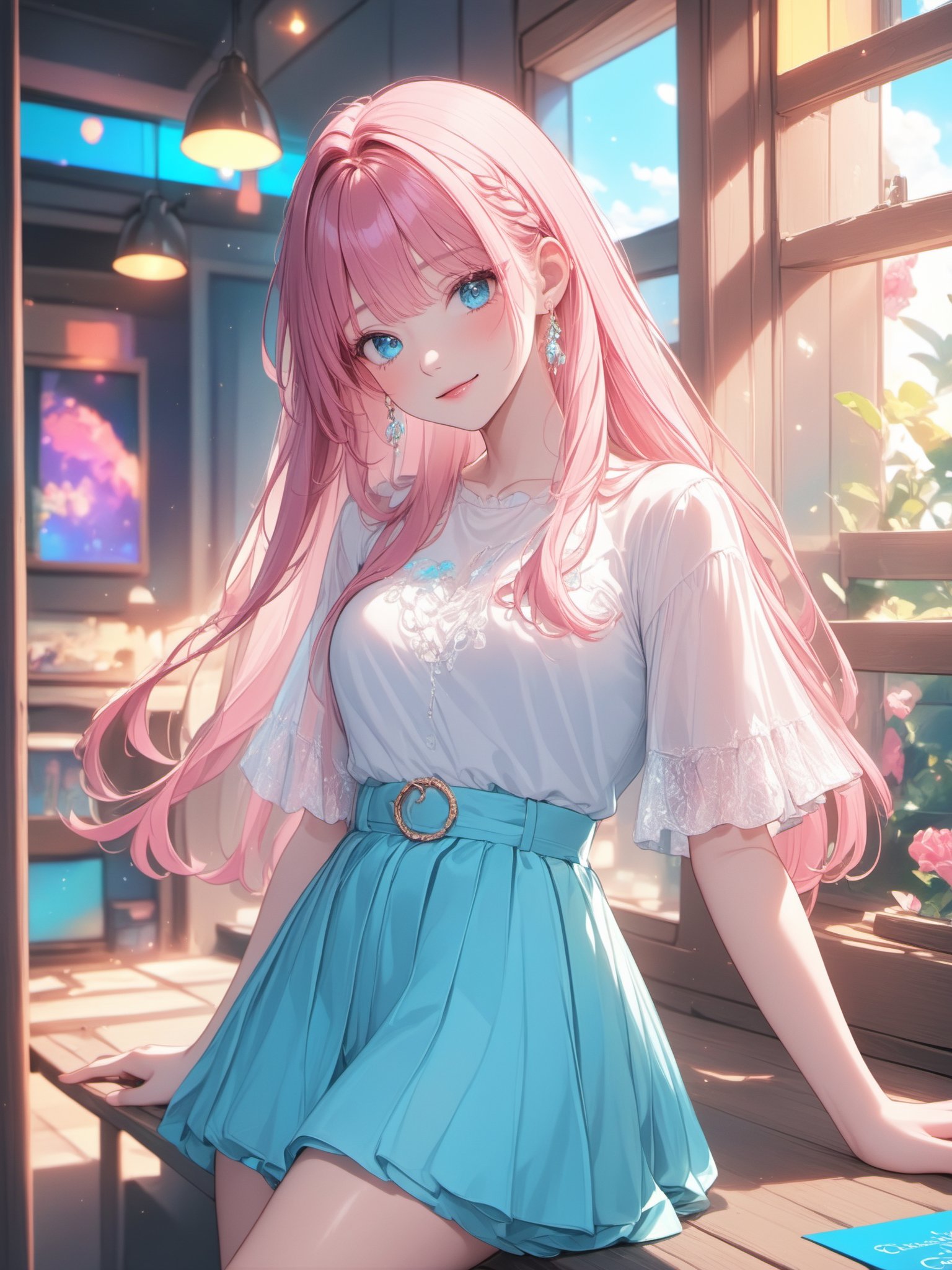 masterpiece,bestquality,superwideangle,fingeraudience,1girl,pinkandbluehair,hand,cuteanimeface,tears,masterpiece,transparentcolorPVCclothing,transparentcolorvinylclothing,wholebody,glitchlump}onface,smile,mediumhair,filmgrain,lens_flare,colorful,chromaticaberration,dynamicpov,closedmouth,Intenseemotionalexpression:death,glitchart,ultra-detailed,extremelydelicateandbeautiful,albumcover,album,albumdescription,Pixilationonface,Doubleexposure,ChromaticAberration,Lightleaks,Noiseandgrain,Colordegradation,Glitchlettering,art,abstractart,geometry,clearlines,squares,bright,limitedpalette,{canonicalcomposition},neatdiagonalstripedbackground,{{bluewithwhitestripedbackground}},{limitedpalette},flatcolored,blueandwhite,