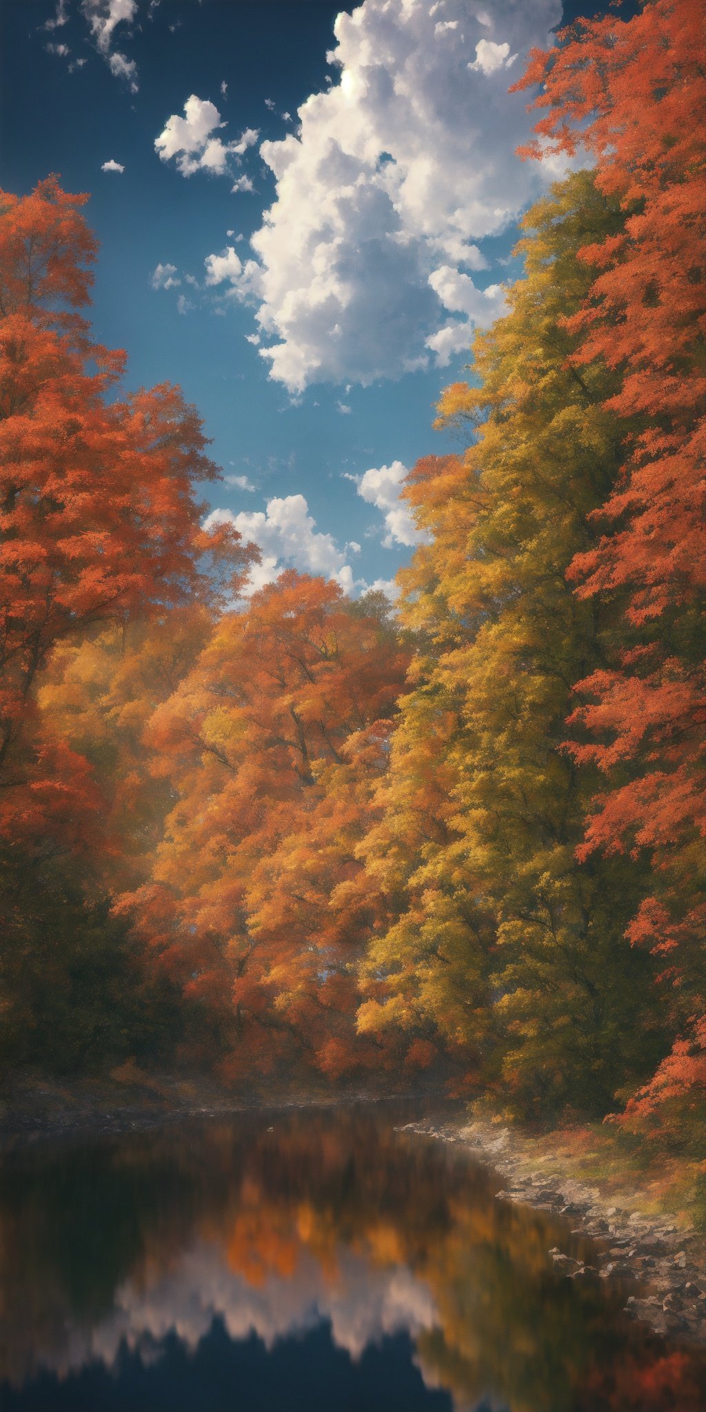 masterpiece, best quality, high quality, extremely detailed CG unity 8k wallpaper,landscape with texture ,A place with lots of leaves on the ground and autumn colors,award winning photography, Bokeh, Depth of Field, HDR, bloom, Chromatic Aberration ,Photorealistic,extremely detailed, trending on artstation, trending on CGsociety, Intricate, High Detail, dramatic, art by midjourney