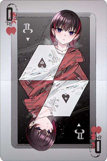 masterpiece, best quality, 2girls,card \(medium\),  <lora:Poker:1>,   <lora:Na:1>