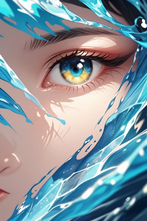 1girl,((Eye Close-up)),only eyes,fantacyeye,<lora:LORA_fantacyeye:0.6>,Close range,Macro,beautiful detailed glow, (detailed ice), beautiful detailed water,best quality, extreme detail description