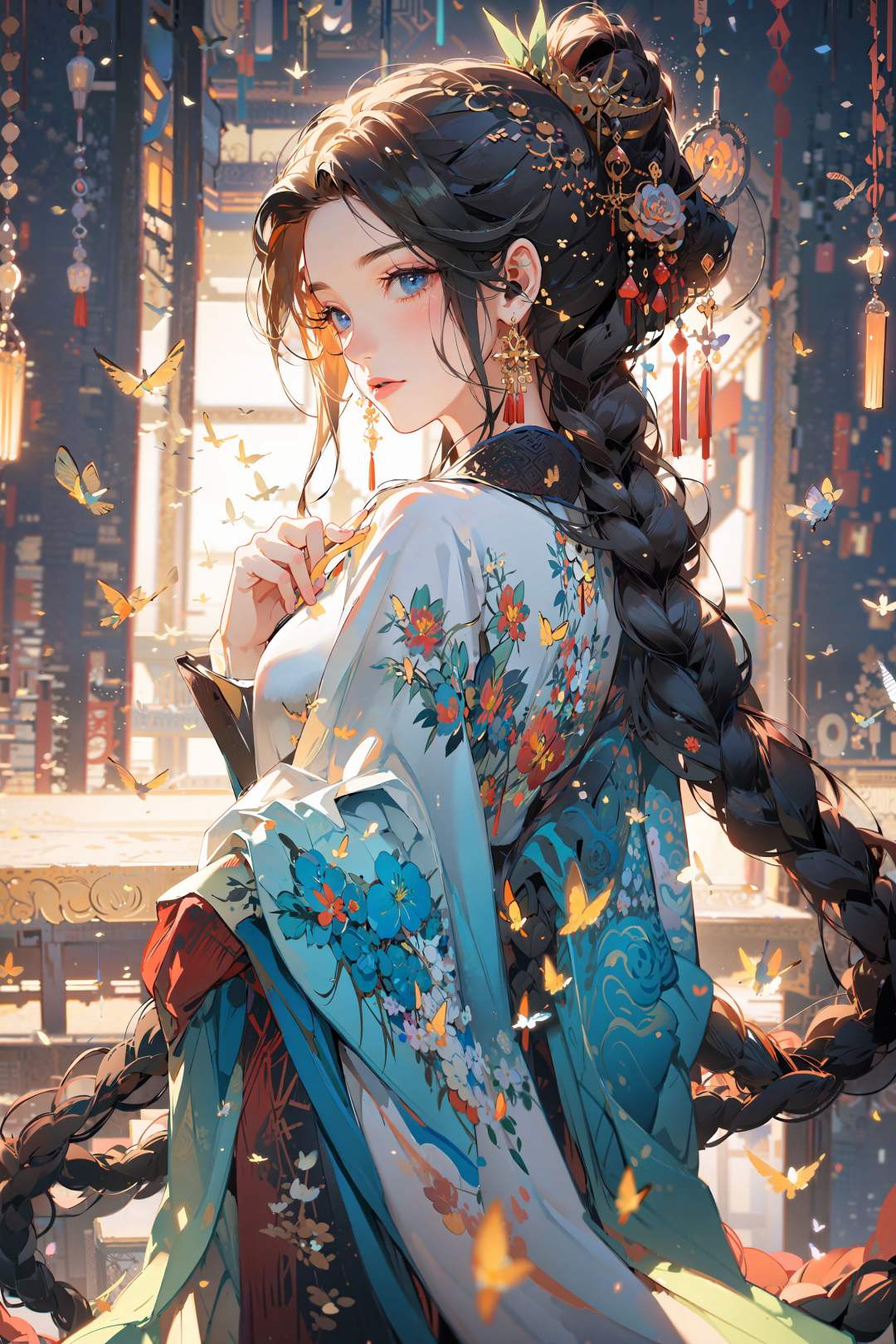 ,(Masterpiece:1.2, high quality), (pixiv:1.4),Gongbi painting of the Song Dynasty<lora:Chinese style_20230607154437-000017:0.8>