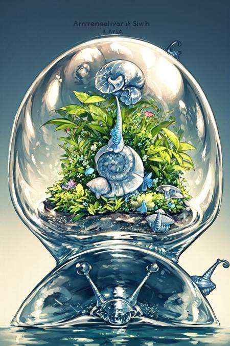 masterpiece, best quality, ((((1girl)))),glass,plants , <lora:Animals-000010:1>snail