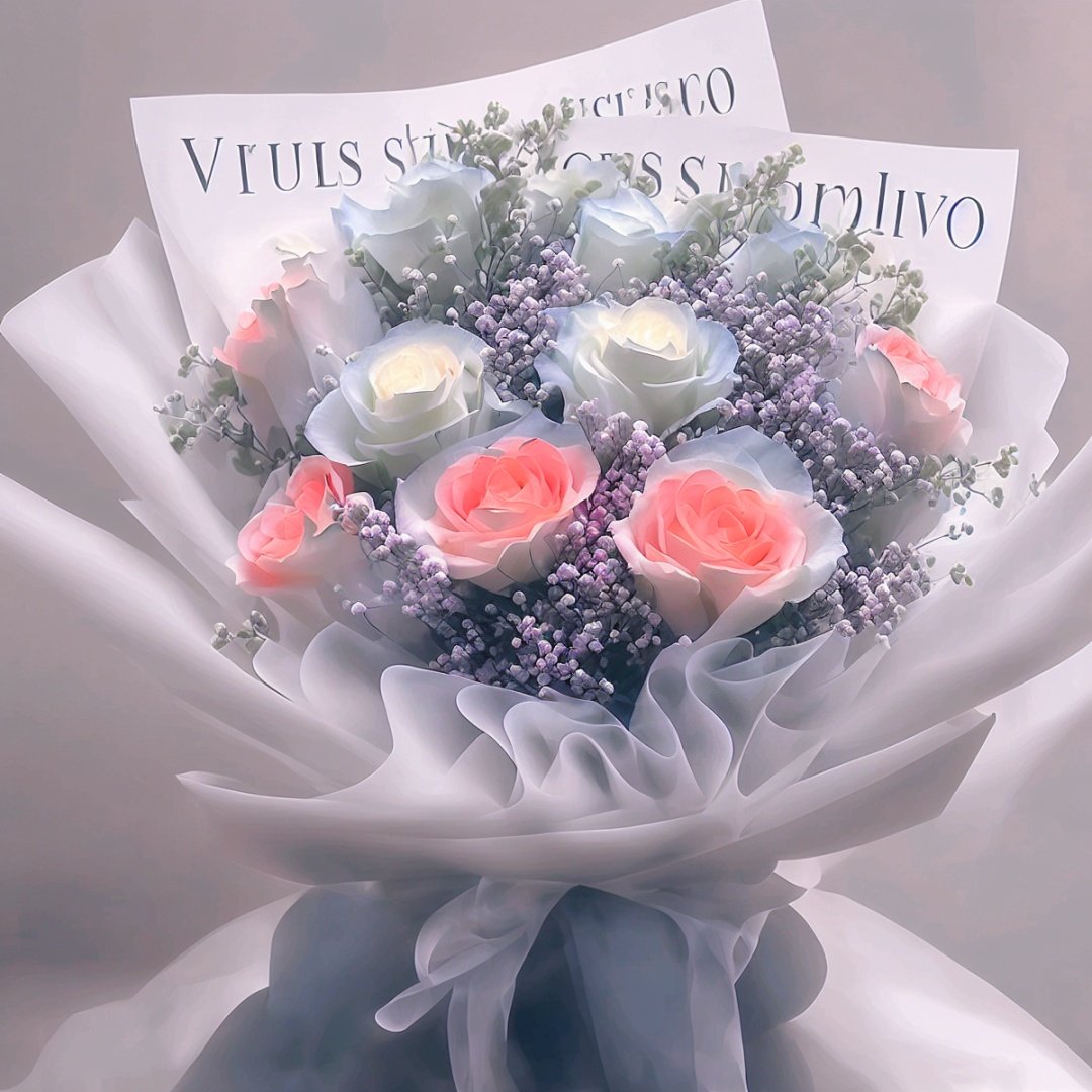 bouquet,pink rose,blue babysbreath,white rose,white packing, <lora:TS_Bouquet_V14:1>Steps: 20, Sampler: DPM++ 2S a, CFG scale: 6.5, Seed: 4128759065, Size: 600x600, Model hash: e1441589a6, Model: v1-5-pruned, Denoising strength: 0.3, Clip skip: 2, ENSD: 31337, Version: v1.2.1, Hires upscale: 2, Hires upscaler: BSRGAN