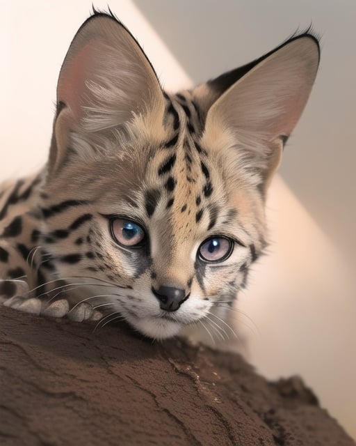 masterpiece, best quality,serval,servalcat,soumao,（kitten:1.3),adorable,cute,shiny eyes,hangzhou city,badashanren,zhenbanqiao,jumping