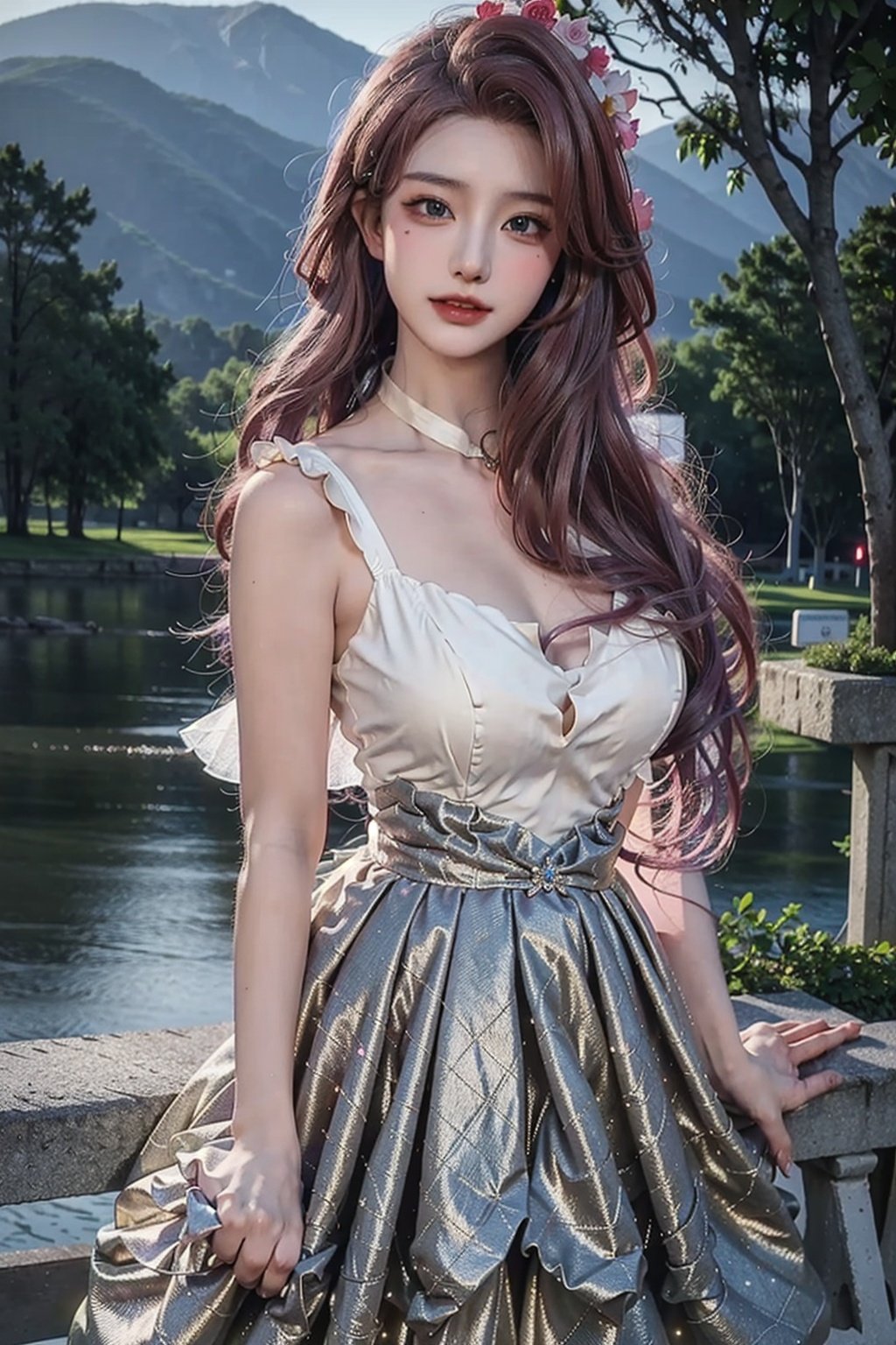 (wedding_dress),ulzzang-6500-v1.1,(raw photo:1.2),((photorealistic:1.4))best quality ,masterpiece, illustration, an extremely delicate and beautiful, extremely detailed ,CG ,unity ,8k wallpaper, Amazing, finely detail, masterpiece,best quality,official art,extremely detailed CG unity 8k wallpaper,absurdres, incredibly absurdres, huge filesize, ultra-detailed, highres, extremely detailed, extremely detailed eyes and face, beautiful detailed eyes,light on face,cinematic lighting,1girl,full body,full-body shot,see-through,looking at viewer,outdoors,arms behind back, <lora:EMS-1469-EMS:0.8>