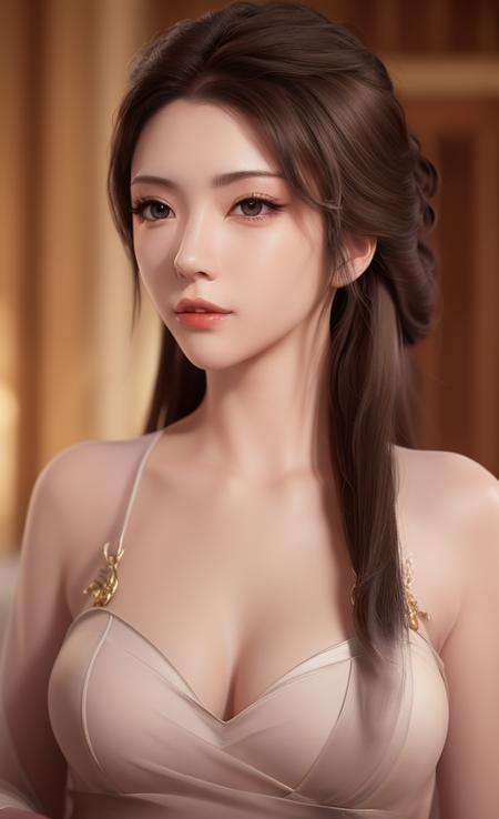 nangongwan,((best quality)), ((masterpiece)), ((realistic)), (detailed),full body,  portrait, close up, young female fantasy mage, highly detailed skin, looking at the viewer, stunning gradient colors, no watermark signature, detailed background, insanely detailed, , ((masterpiece)),HDR <lora:nangongwan:0.7>  <lora:duxiaoxiao:0.1> <lora:lora-hanfugirl-v1-5:0.3>