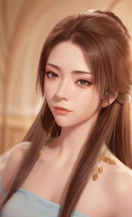 nangongwan,((best quality)), ((masterpiece)), ((realistic)), (detailed), portrait, close up, young female fantasy mage, highly detailed skin, looking at the viewer, stunning gradient colors, no watermark signature, detailed background, insanely detailed, , ((masterpiece)), HDR <lora:nangongwan:0.8>  <lora:duxiaoxiao:0.5>